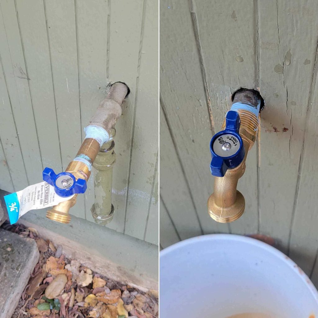 garden faucet installation plumbers in Cupertino