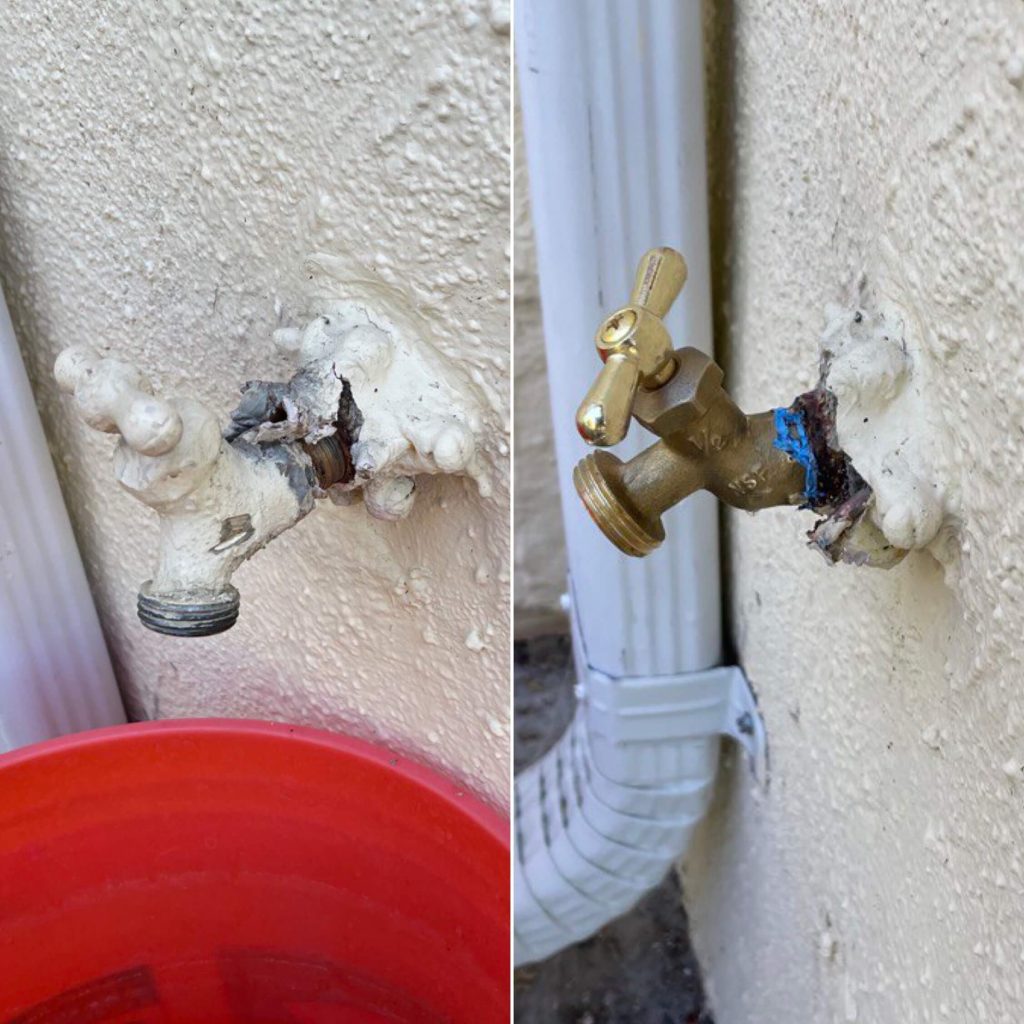 garden faucet installation services plumbers in Cupertino