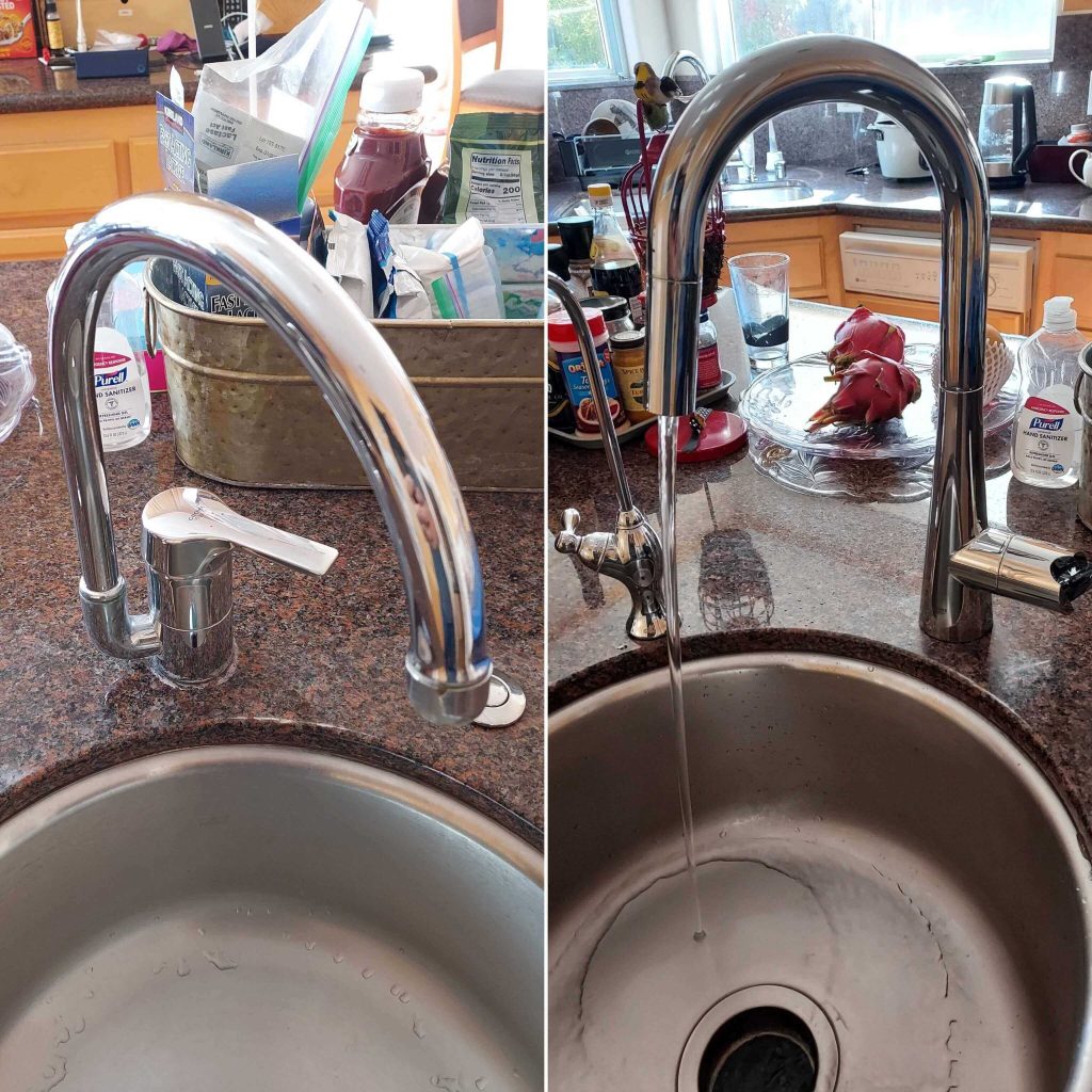 installing a new kitchen faucet Cupertino plumbers