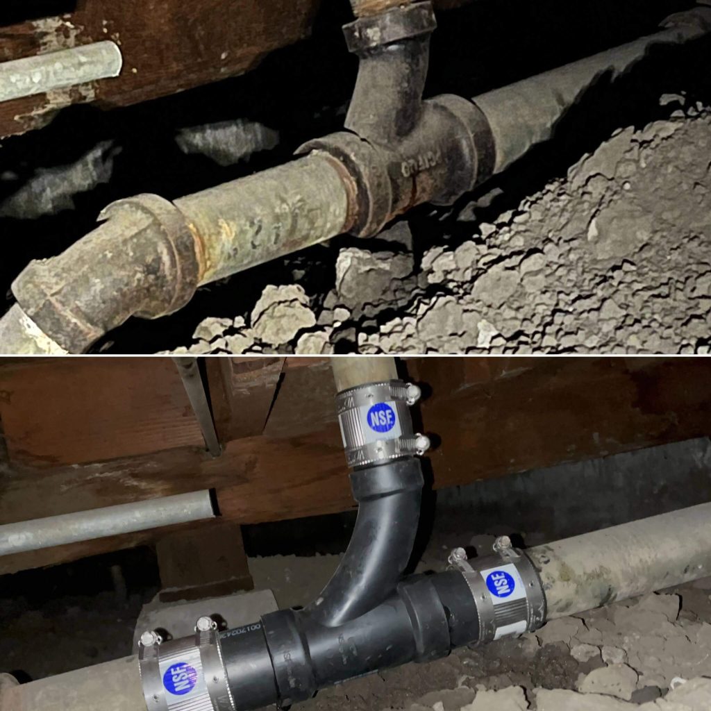 leaking sewer pipe repair plumbers Cupertino