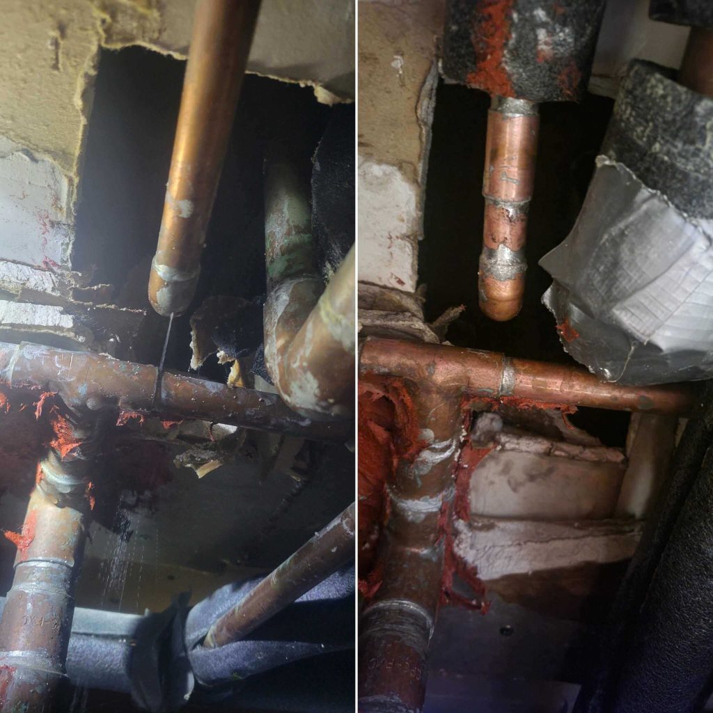 leaking water line repair Cupertino plumbing