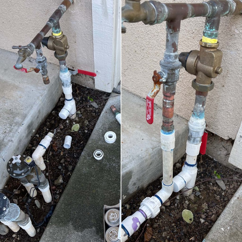 leaking water pipe repair plumbers Cupertino