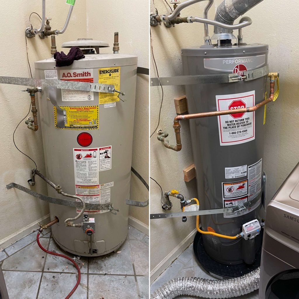 water heater replacement plumbers Cupertino