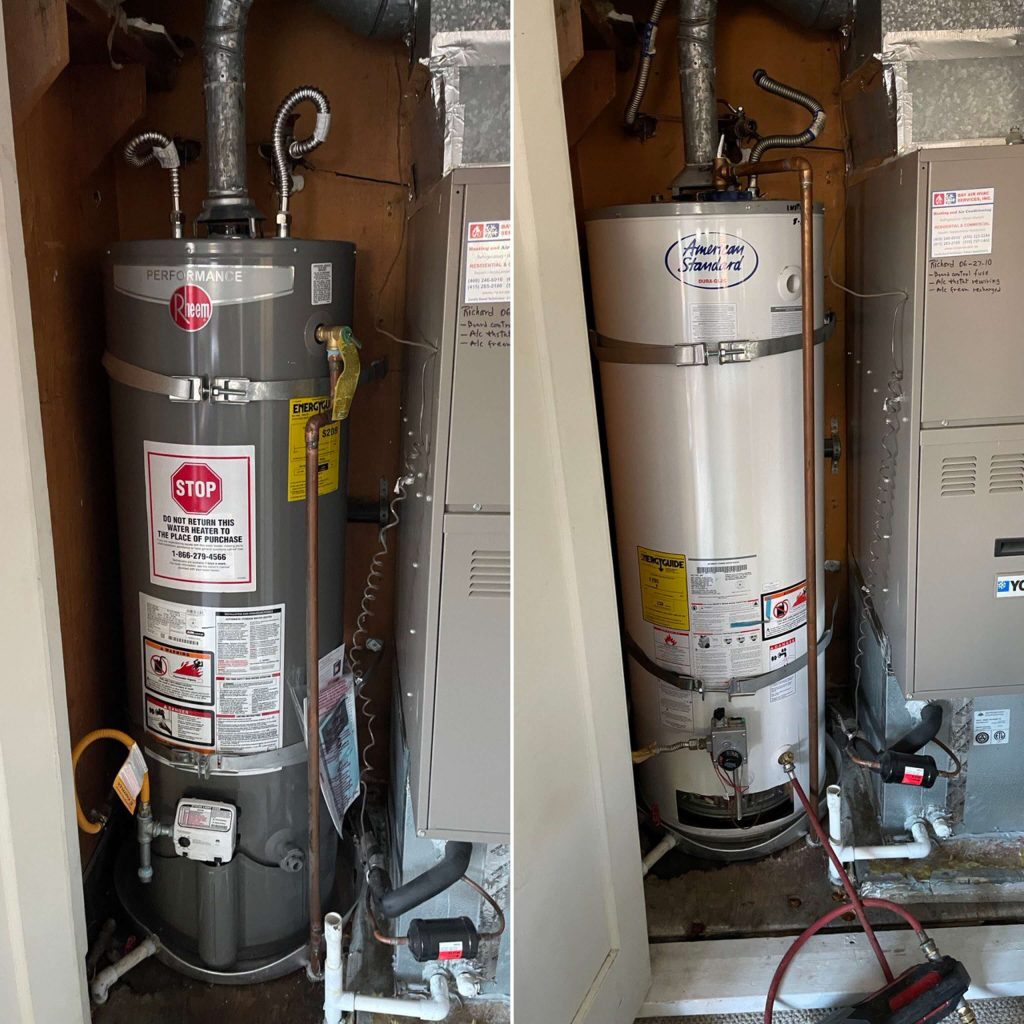 water heater replacement in Cupertino plumbers