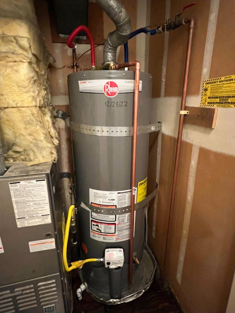 Hot Water Heater Replacement in Belmont