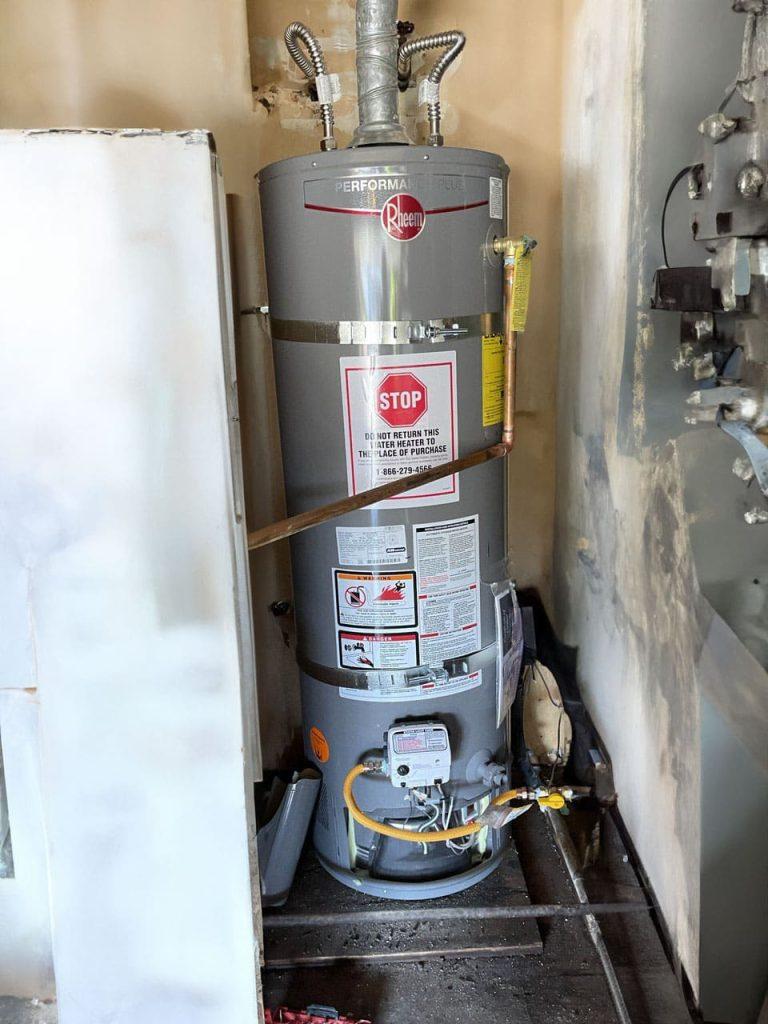 Hot water heater in Los Altos