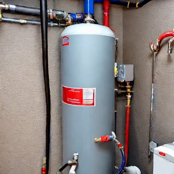 Installation of a water heater in a Los Gatos residence