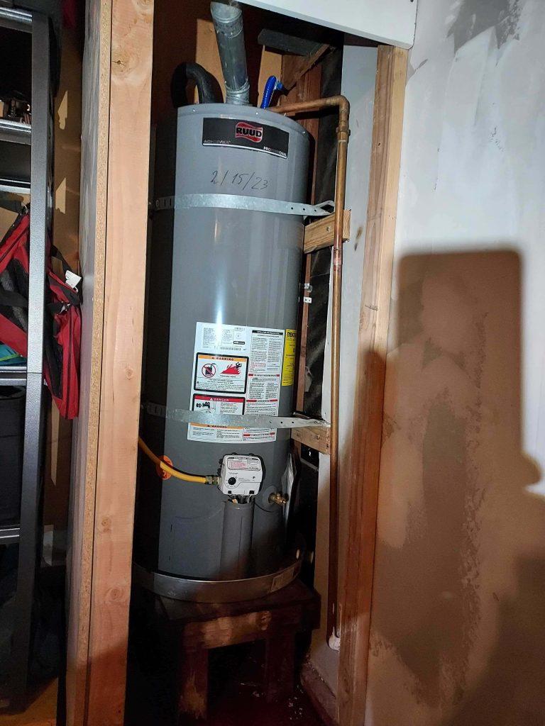 Replaced water heater in a Santa Clara