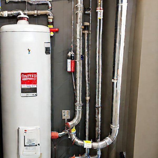 Water heater installation in a Saratoga residence