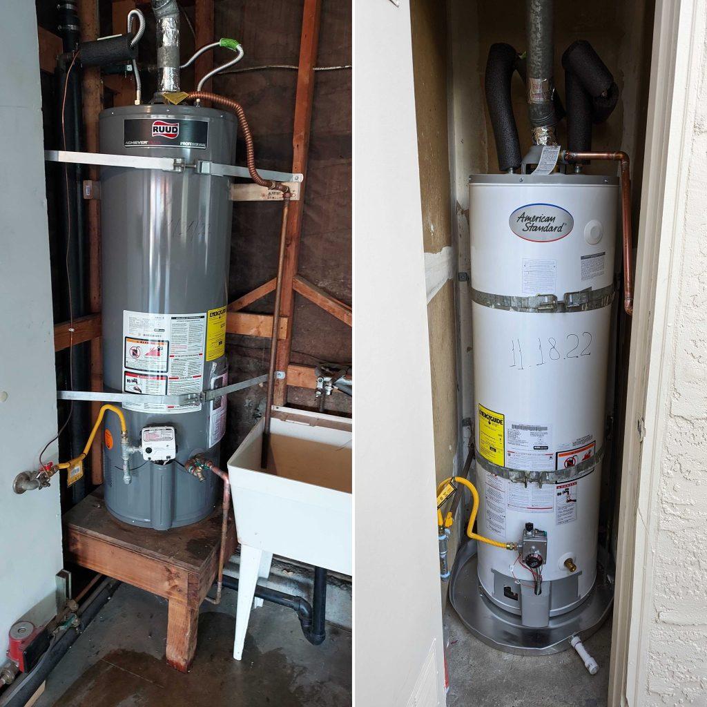 Belmont 40 gallon water heater installation | United Plumbing
