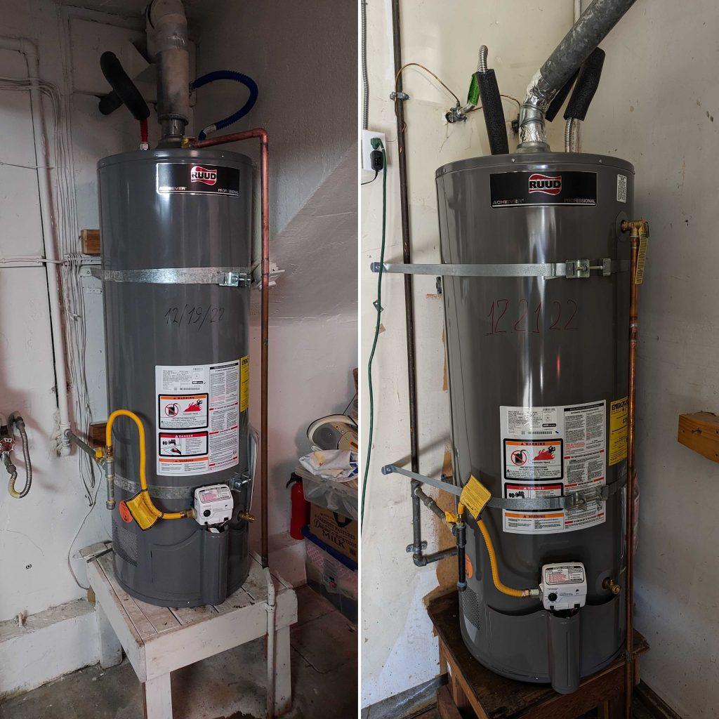 Belmont 50 gallon electric water heater installation | United Plumbing