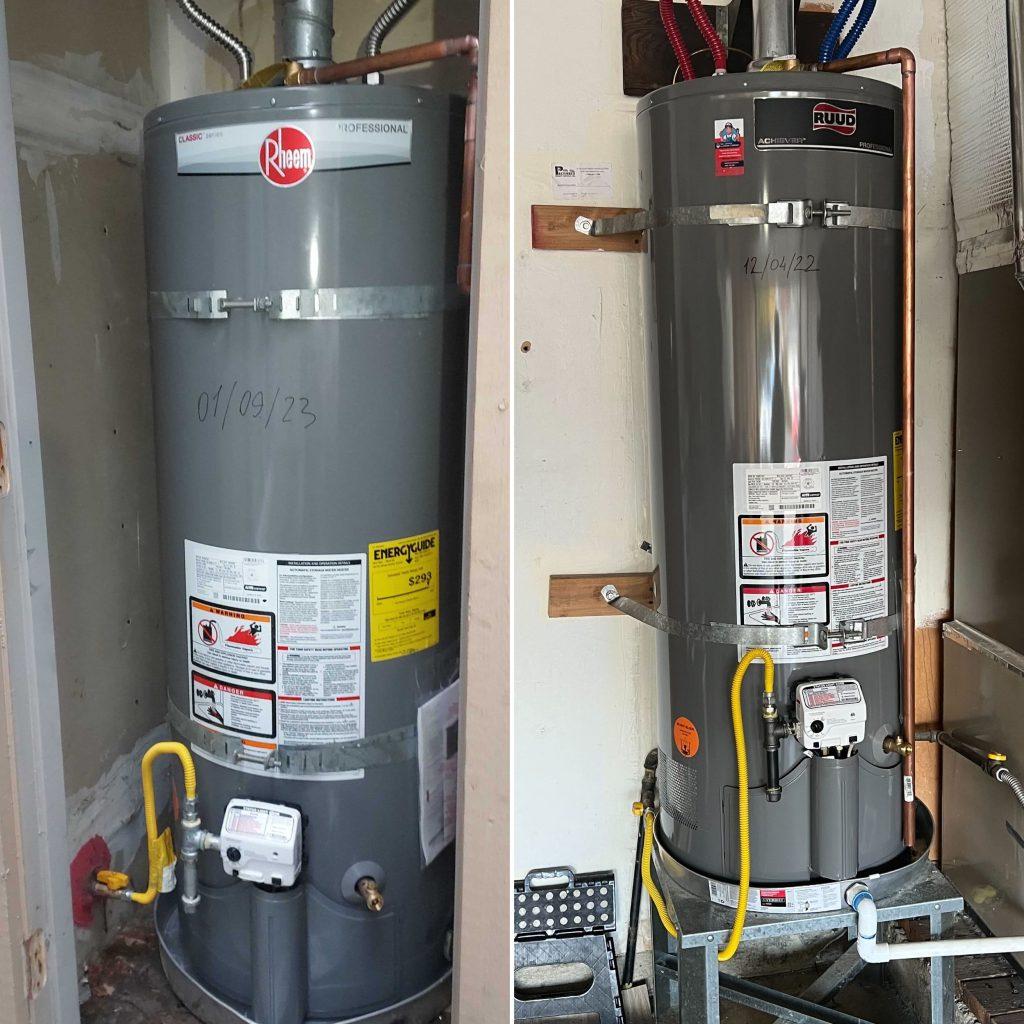 Belmont Bradford White water heater installation | United Plumbing