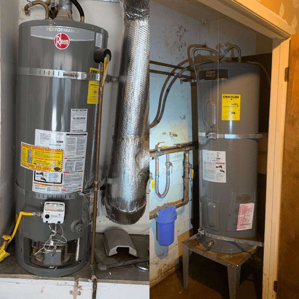 Experience unrivaled comfort and efficiency with United Plumbing's top-of-the-line Rheem water heater in Cupertino