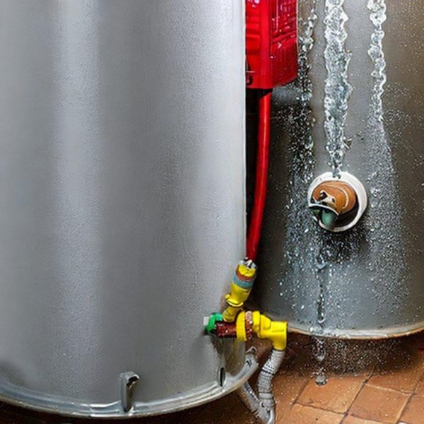 Leaking water heater needing repair in a Cupertino home