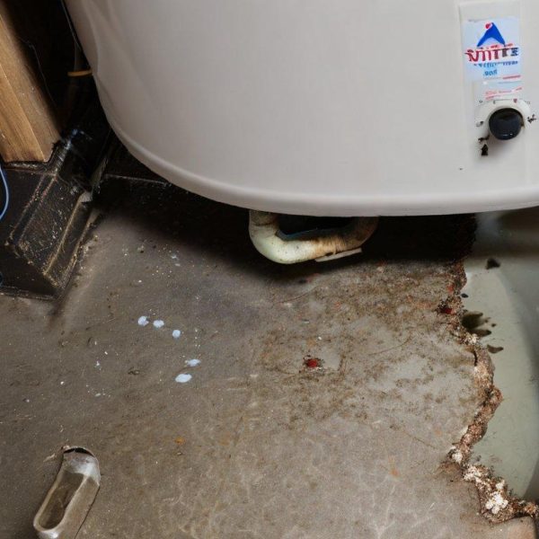 Water heater with a leakage issue in an East Palo Alto residence