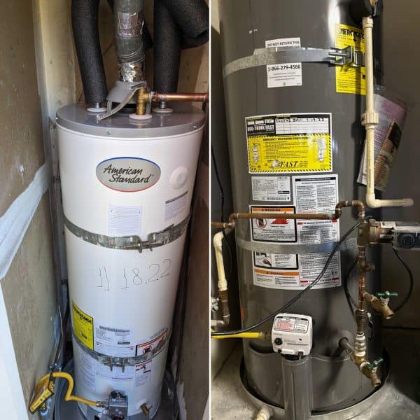 40 Gallon Gas Water Heater Installation in Foster City with a warranty