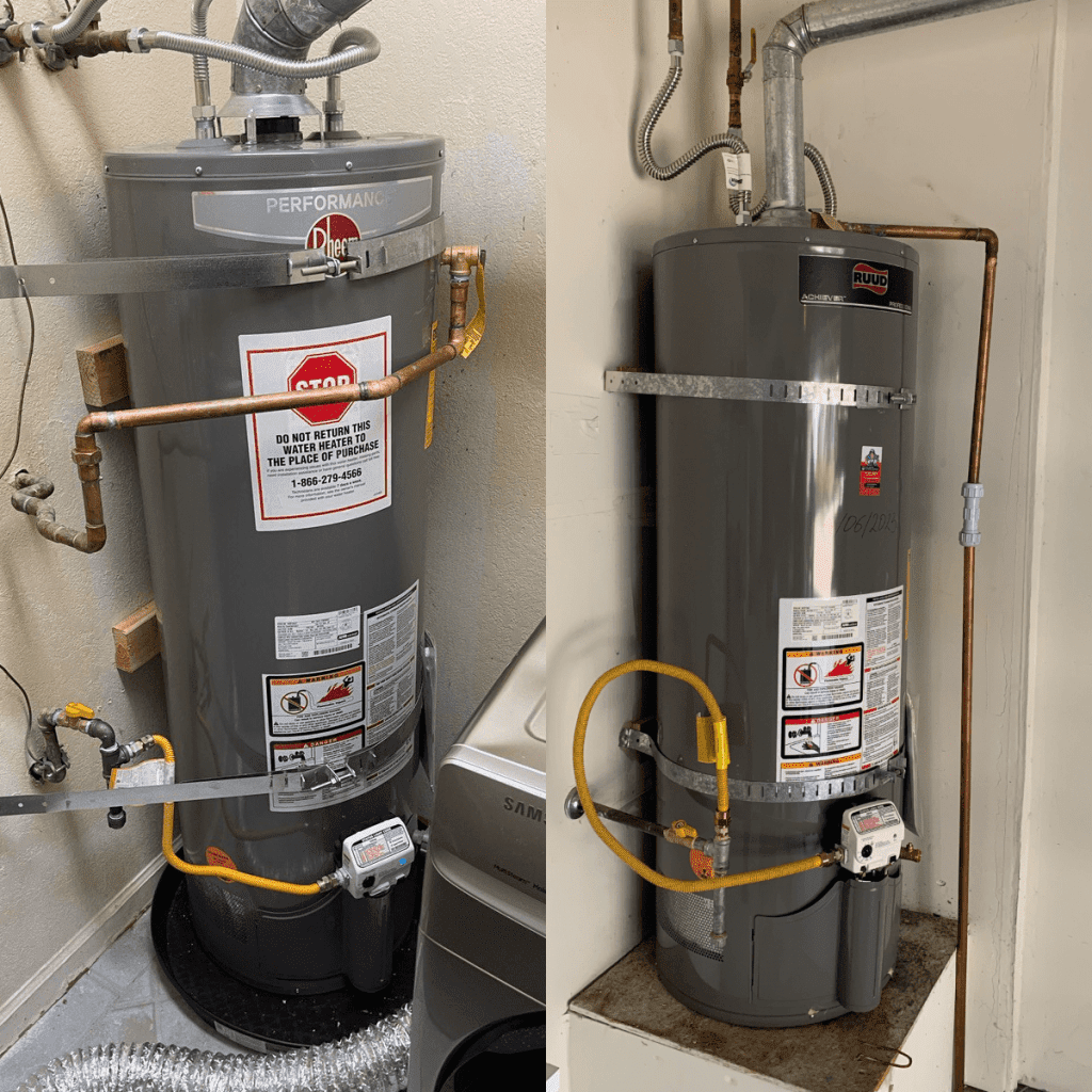 Experience the epitome of comfort with United Plumbing's premium Bradford White water heater in Los Altos