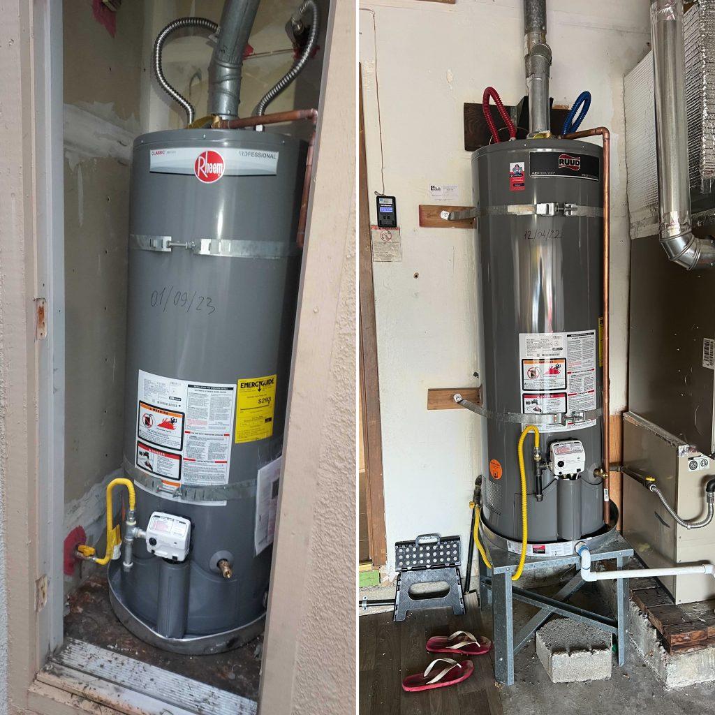 Millbrae 40 gallon gas water heater installation | United Plumbing