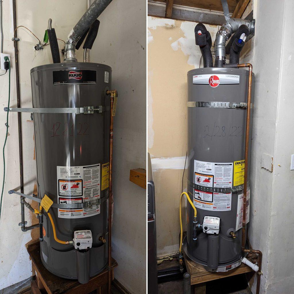 Millbrae 40 gallon water heater installation | United Plumbing