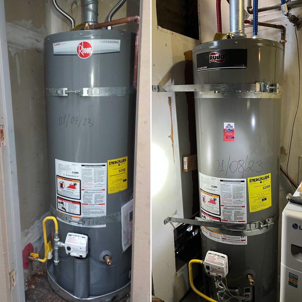 San Bruno Bradford White water heater installation