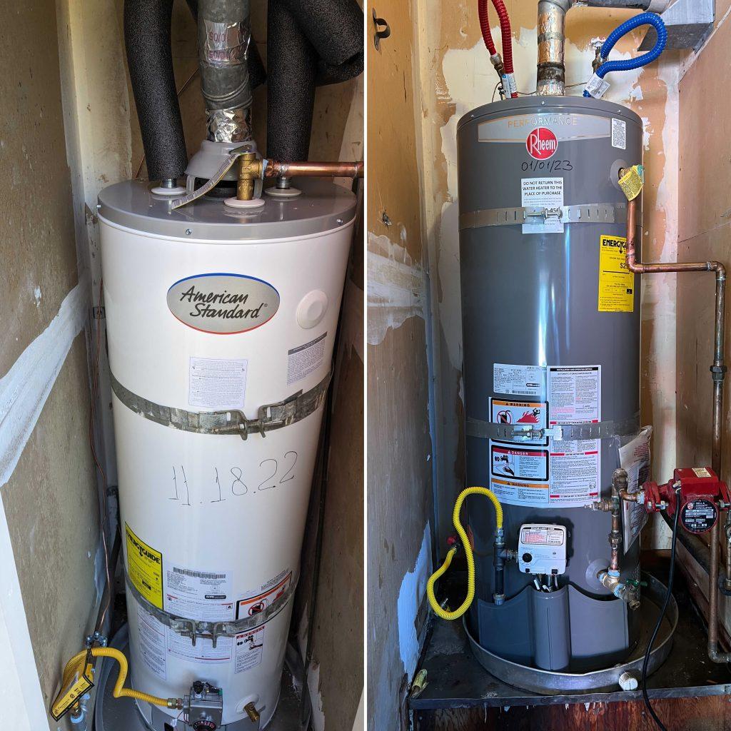 San Mateo 40 gallon gas water heater installation | United Plumbing