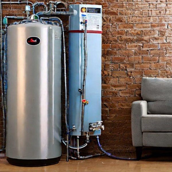 Instant hot water heater setup in a Santa Clara household