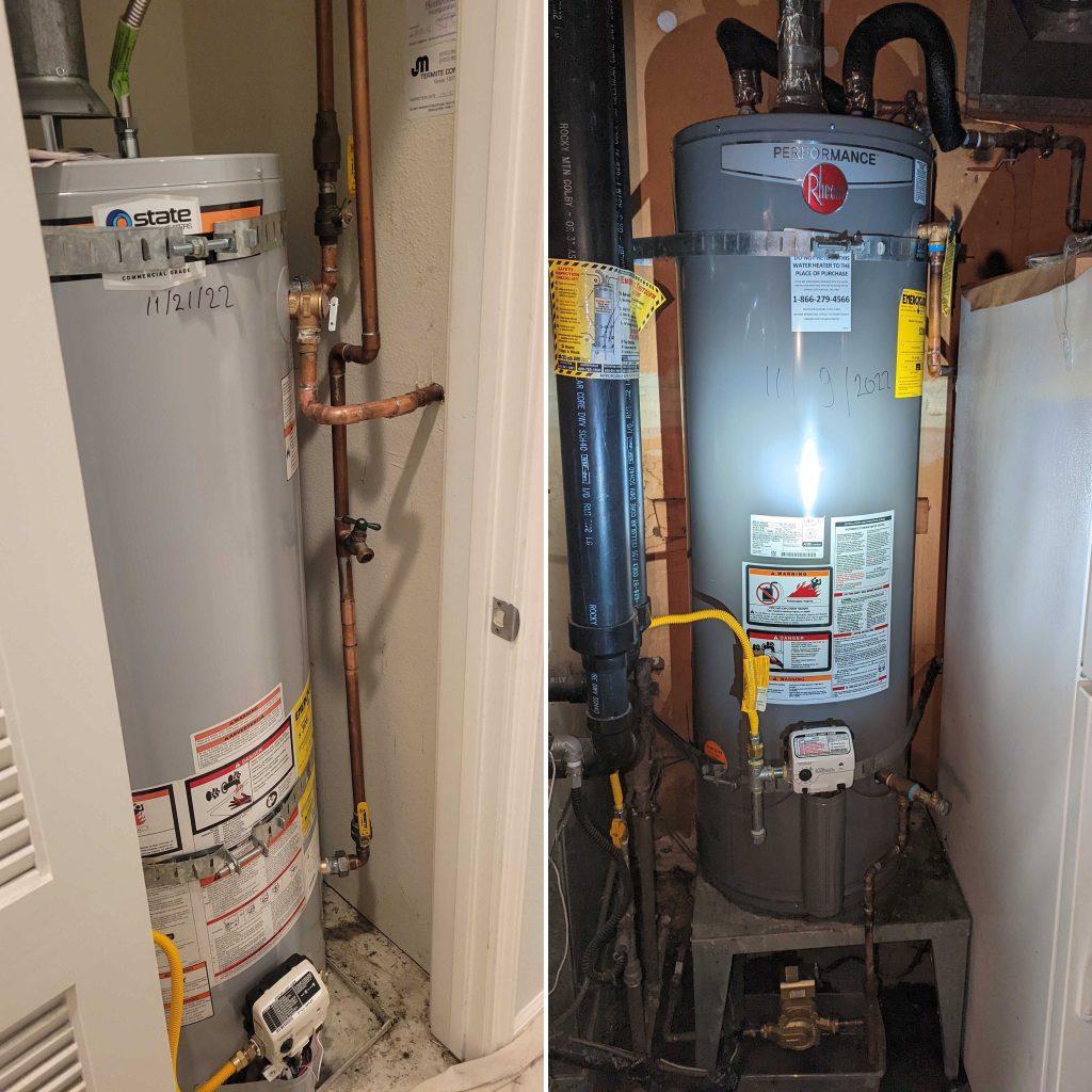 Woodside 40 gallon water heater installation | United Plumbing