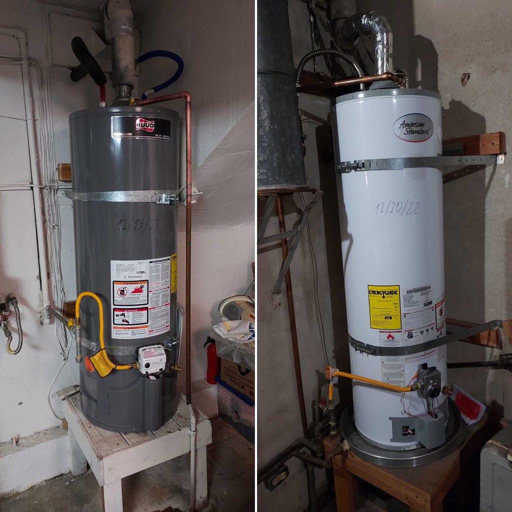 Woodside 50 gallon electric water heater installation | United Plumbing