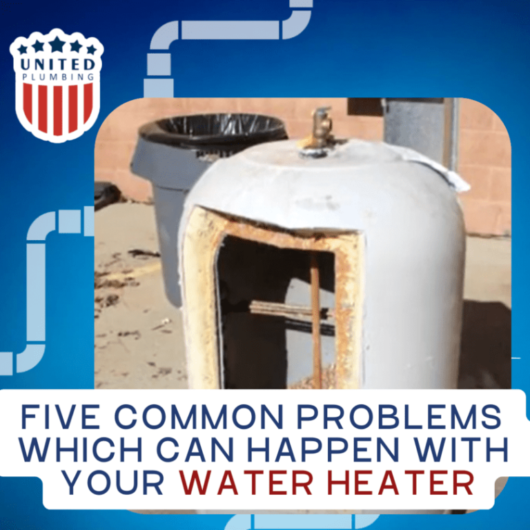 Five common problems which can happen with your water heater