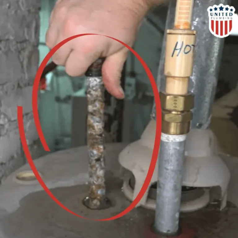 corrosion of the water heater tank