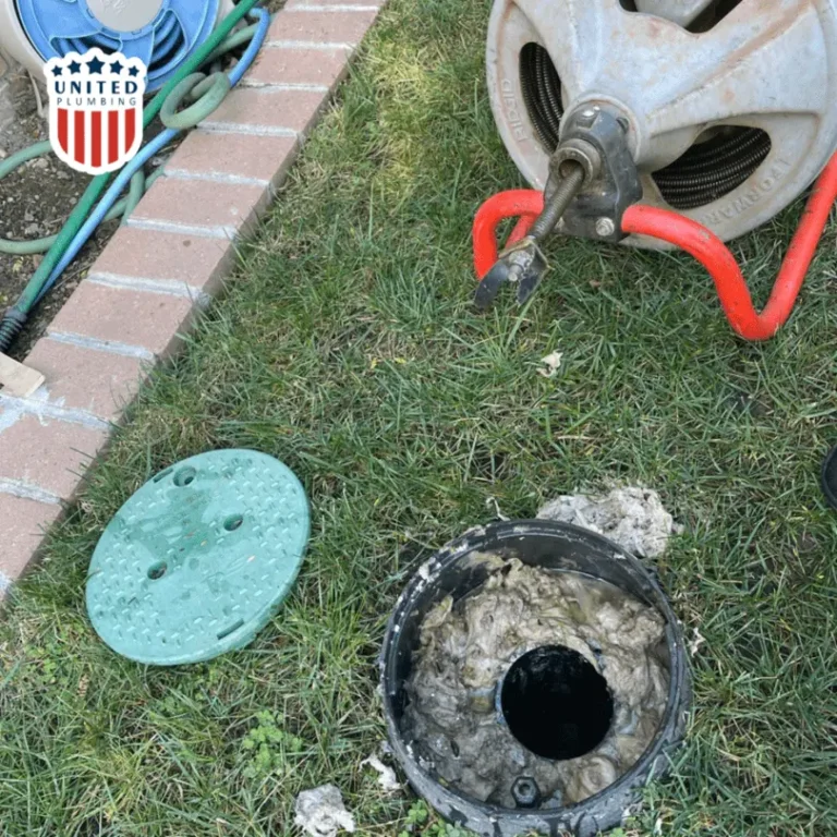 Loosen the cap on the cleanout access point of the sewer line