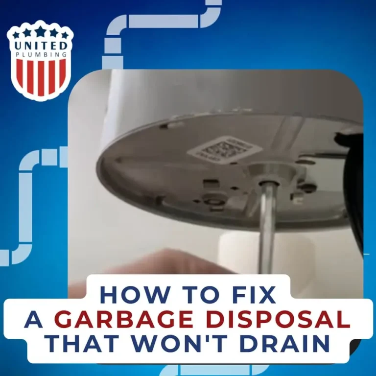 How to fix a garbage disposal that won’t drain?