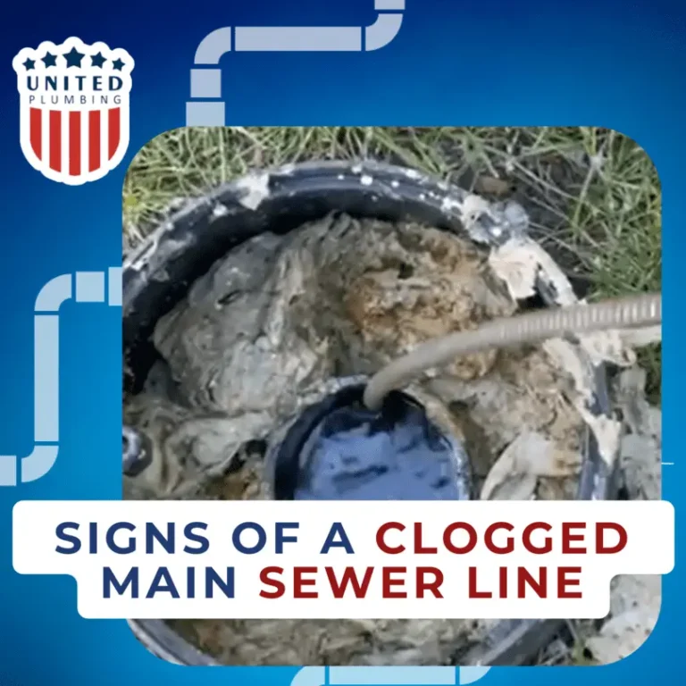 Signs of a clogged main sewer line