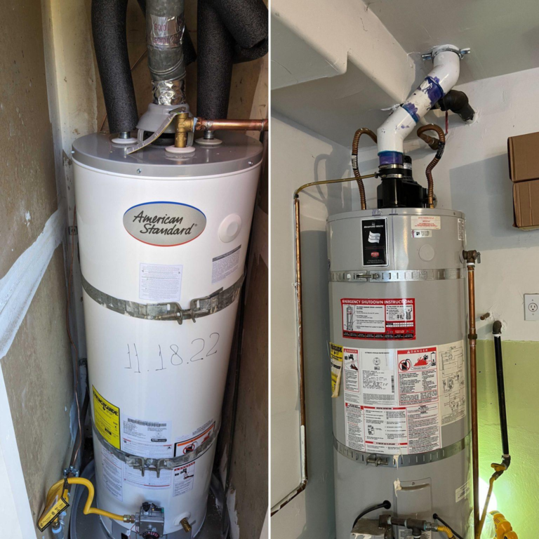 Belmont 40 gallon gas water heater installation