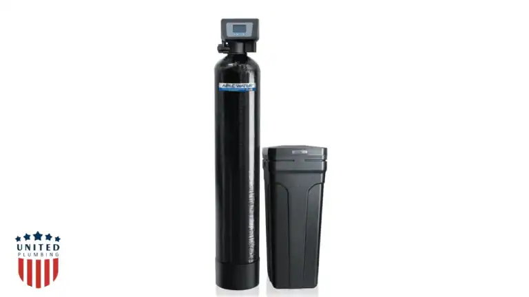 Home water softener system to reduce hard water buildup and prevent clogged toilets and pipes.