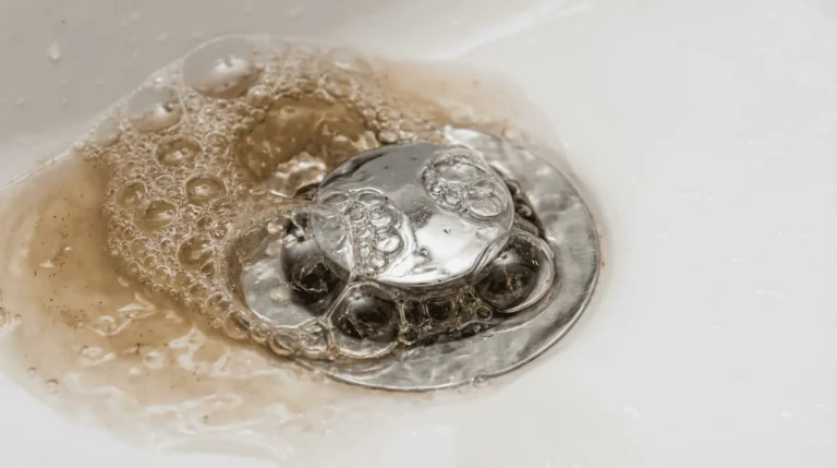 gurgling drain bubbling water in sink